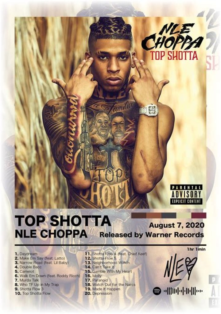 NLE Choppa Has A Dedicated Tattoo Guy For Every Tattoo He Gets ·